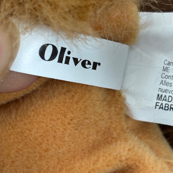 VINTAGE Disney Oliver & Company OLIVER CAT Bean Bag Plush Walt Disney Co. Animal - Picture 10 of 11